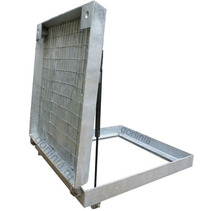 Люк под мощение из оцинкованной стали Люк под брусчатку из оцинкованной стали