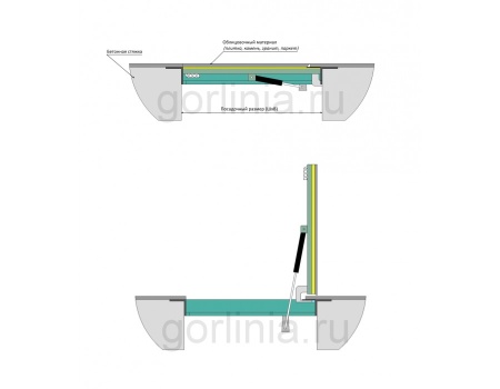 Напольный люк Стелс 800*1600п конструкция