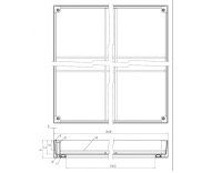 Люк уличный Drago 100 800*800 с заполняемой крышкой
