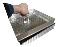 Напольный люк под плитку 750х750 мм Small 