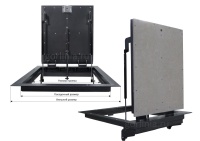 Напольный люк Стелс-У 800*800 уголок утепленный схемы